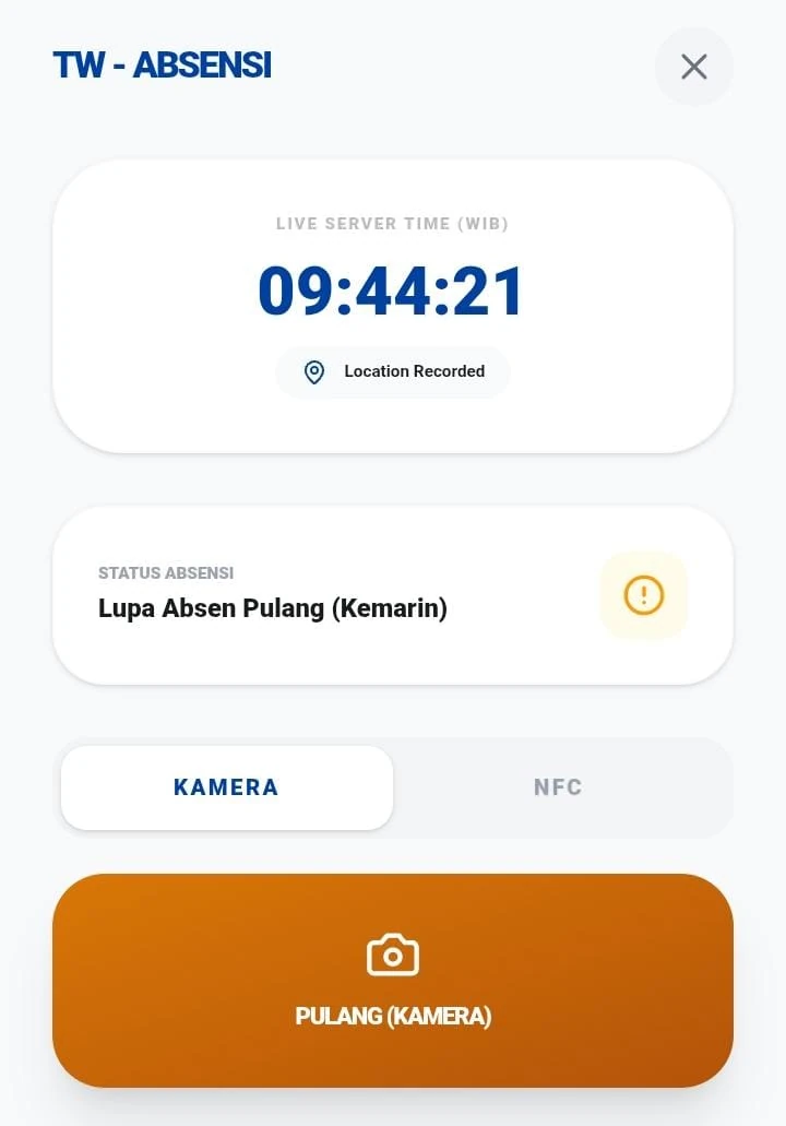Dual Modality Absensi: Kamera Watermark GPS & NFC Scanner